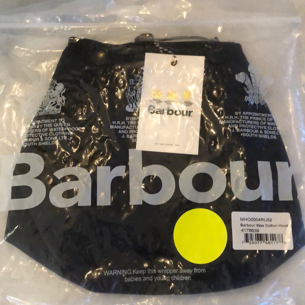 Barbour Wax Cotton Hood - Rustic Color